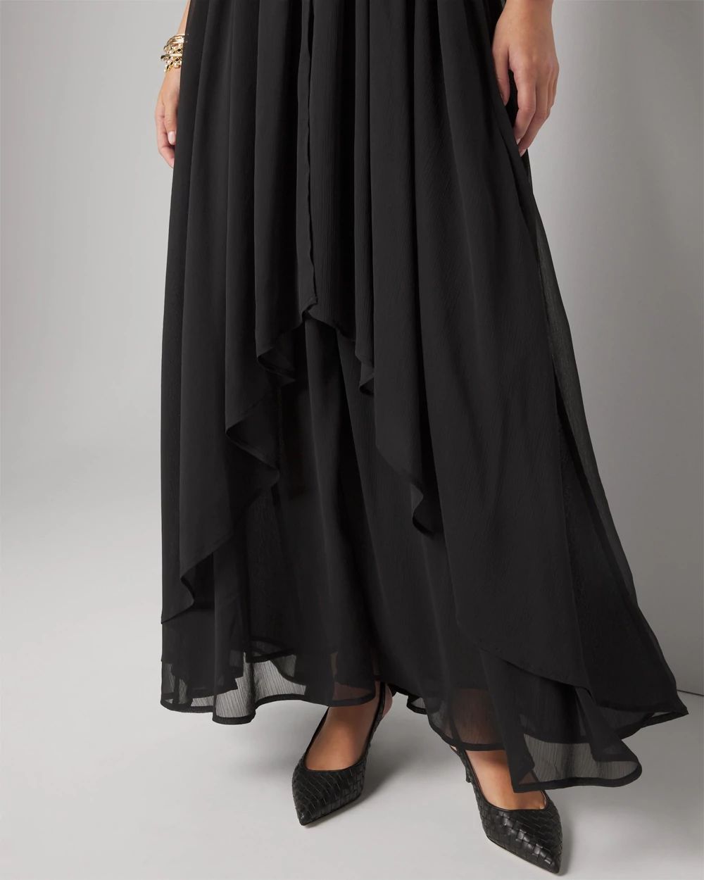 Pleated Maxi Dress | White House Black Market
